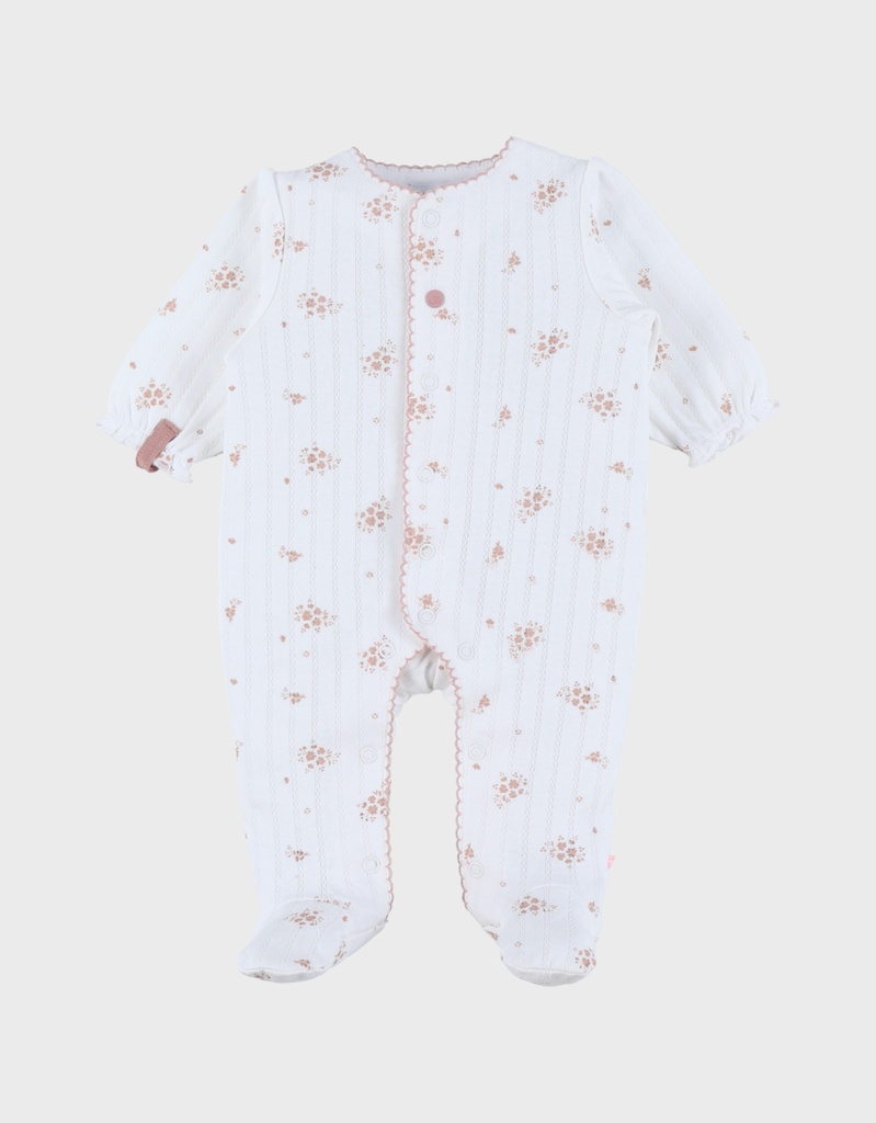 Noukies | Pyjama Vintage Flowers Jersey Wit