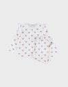 Noukies | Pyjama Hart Velours Wit 2-delig