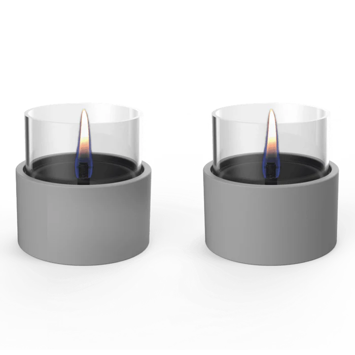 Tenderflame | Kaars Breeze 10 Keramiek Grijs 2-pack