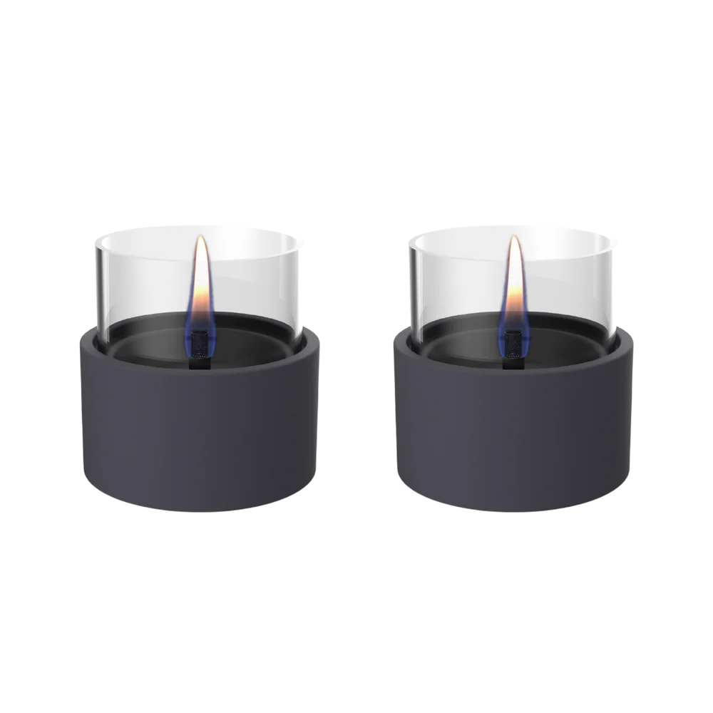 Tenderflame | Kaars Breeze 10 Keramiek Zwart 2-pack