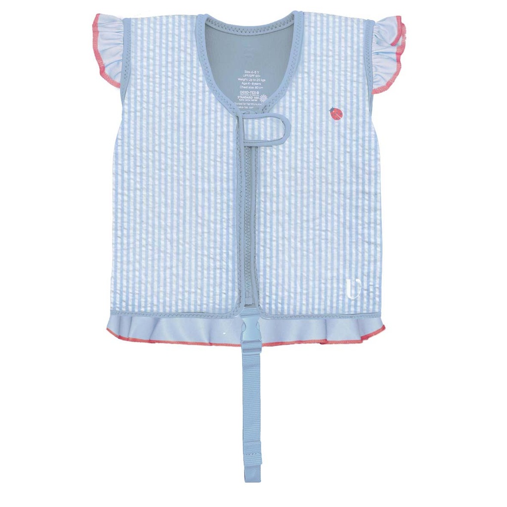 Vanilla Copenhagen | Zwemvest Seersucher Ladybug Neoprene Blauw 1-3Y 11-20kg