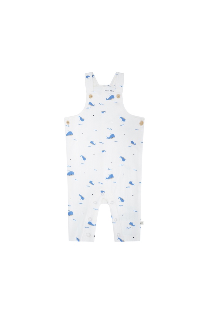 Petite Maison x Nono | Salopette Girls Silas Blue Whale