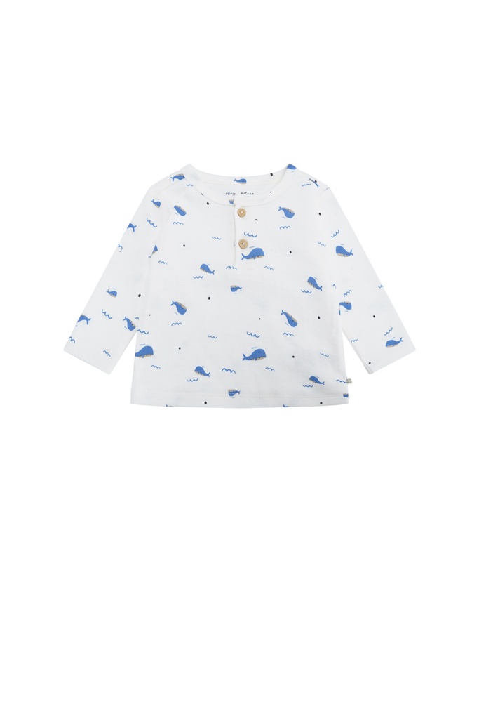 Petite Maison x Nono | T-shirt Ko Longsleeve Blue Whale