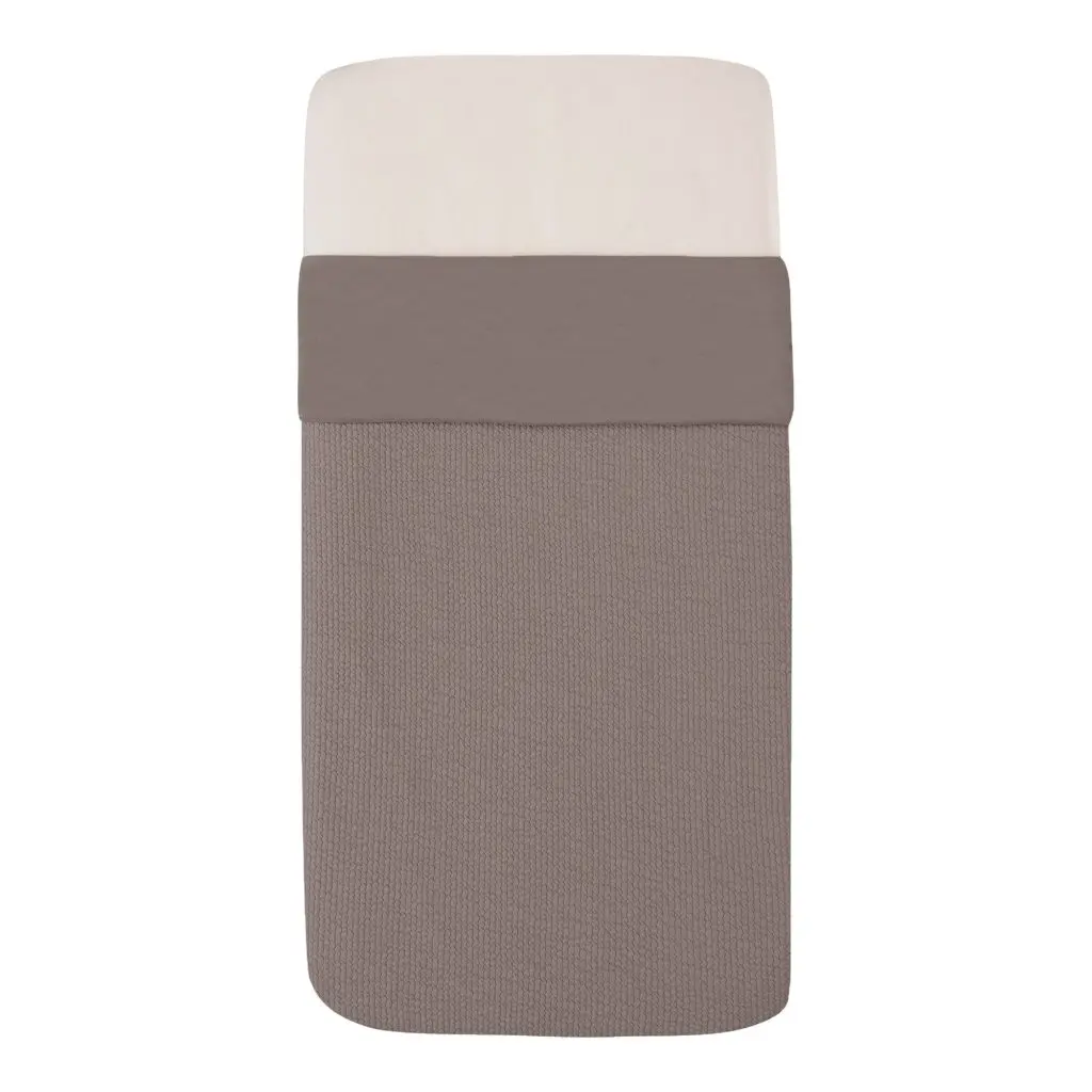 Witlof for Kids | Deken Waves Warm Grey Tuck-Inn 60x120cm