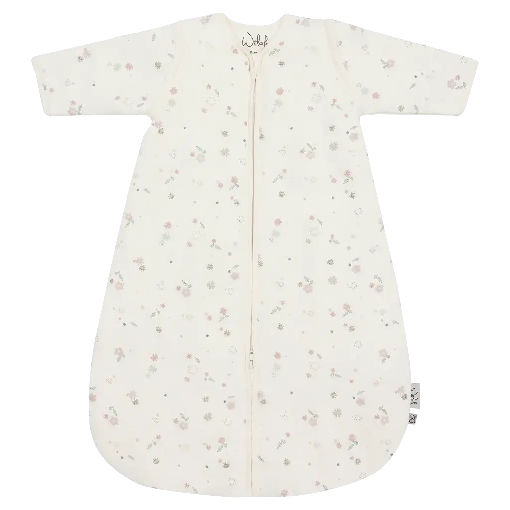 Witlof for Kids | Slaapzak Vintage Flowers Afneembare Mouwen 3.0TOG 90cm