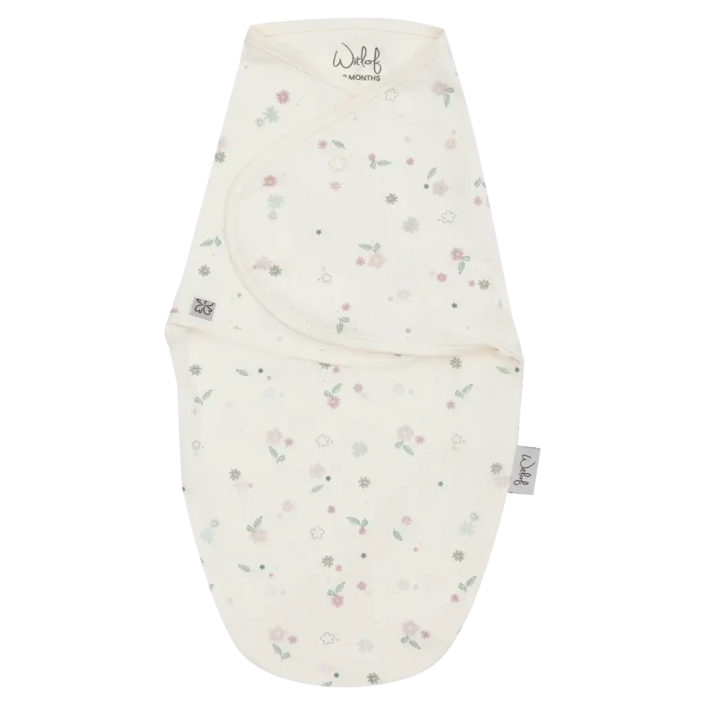 Witlof for Kids | Inbakeren Vintage Flowers Wrapper 0-3m