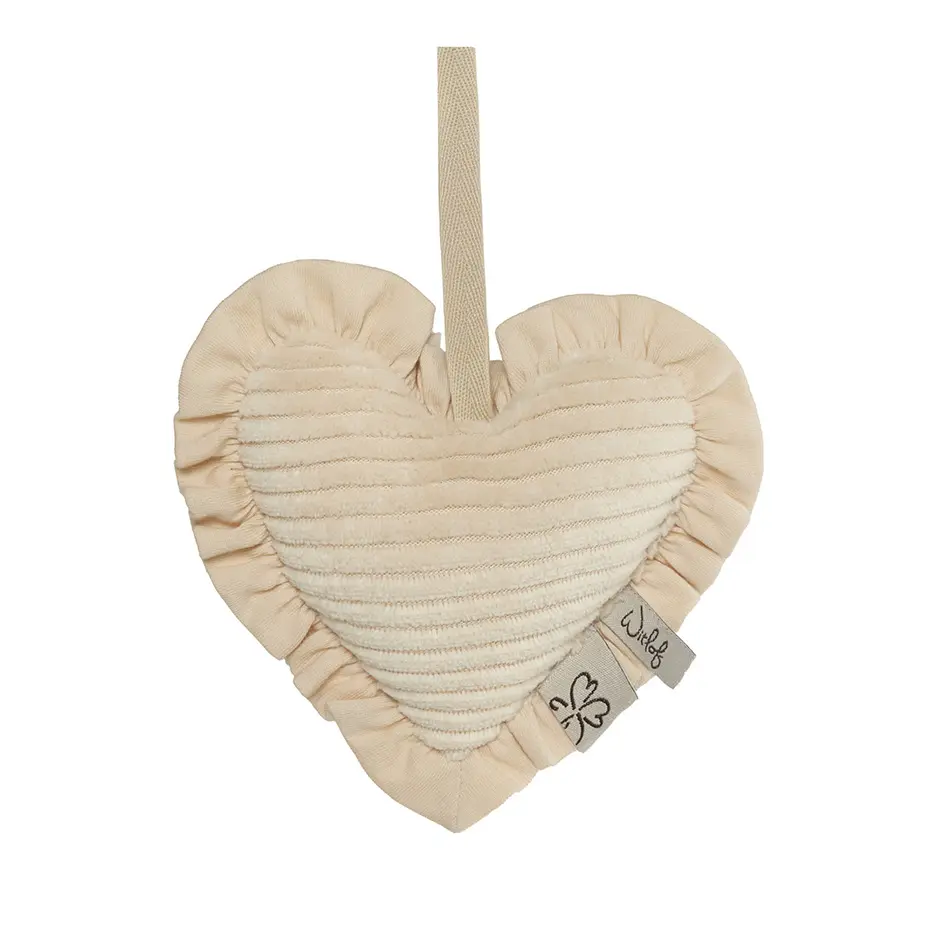 Witlof for Kids | Fopspeendoekje Hart Soft Sand