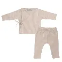 Witlof for Kids | Outfit Velvet Rib Longsleeve Soft Sand 2-delig