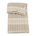 Meyco | Deken Pre-washed Hydrofiel Jacquard Stripe Sand 100x150cm