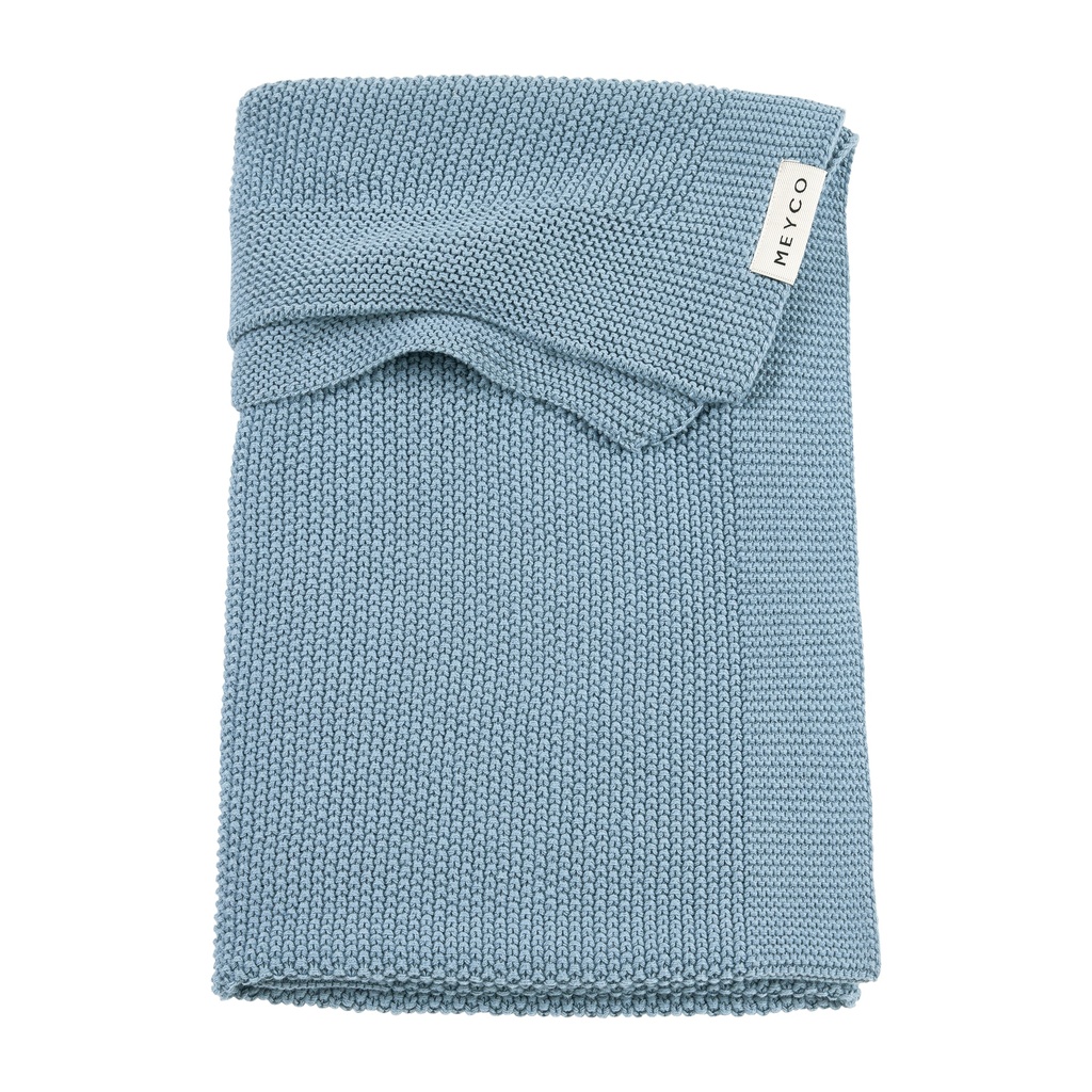 Meyco | Deken Mini Relief Jeans Blue Blauw 75x100cm