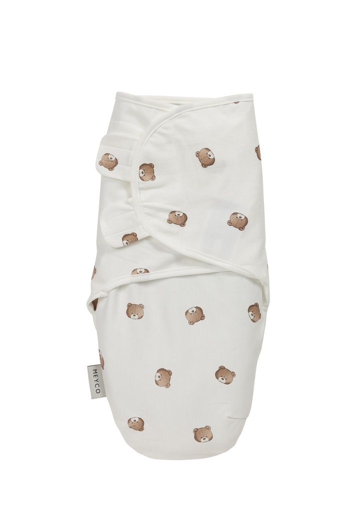 Meyco | Inbakeren Bear Multicolor Jersey 1.0TOG 0-3m 3,5kg-6,5kg