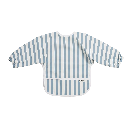 Meyco | Slabbetje Met Mouwen Fat Stripe Jeans Blue Blauw