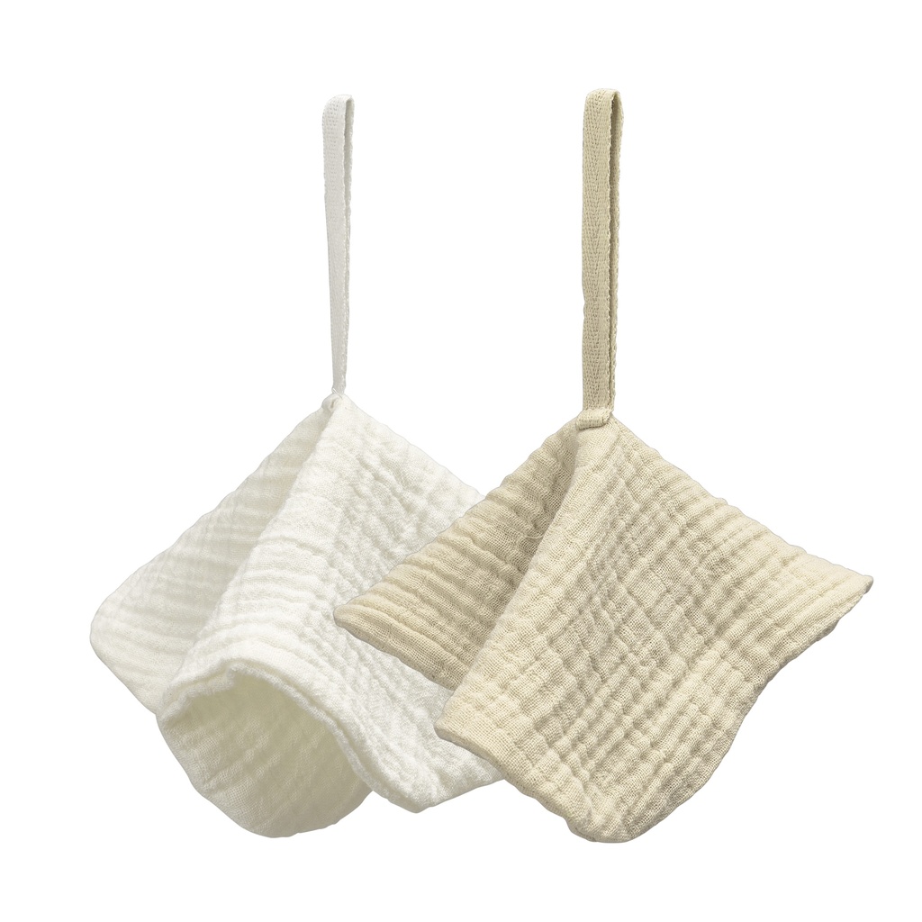 Meyco | Fopspeendoekje Pre-washed Hydrofiel Natural/Soft Sand 2-pack 