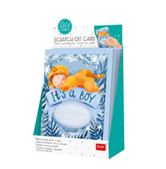 Legami | Wenskaart I'ts a Boy Scratch Off Card