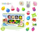 Lalaboom | Educatief Speelgoed Boerderij 4 Dieren 41pcs