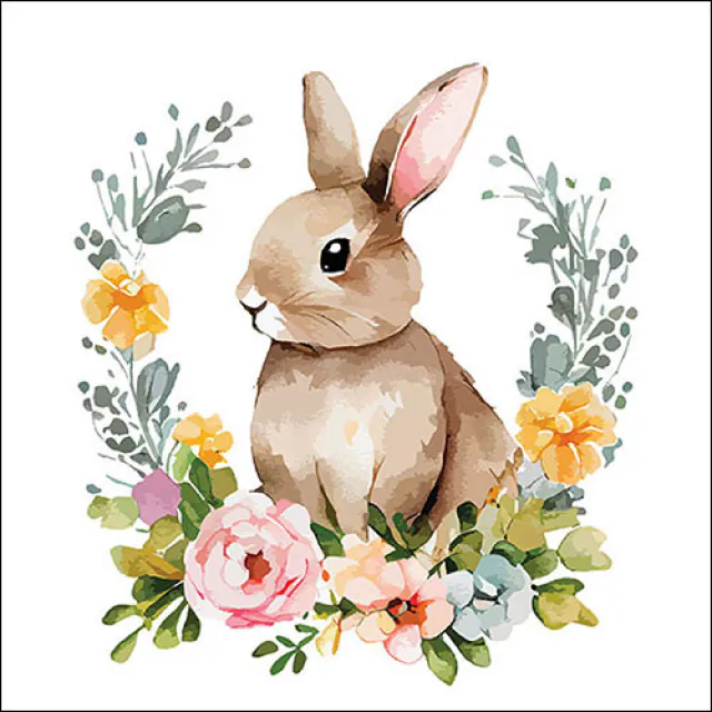 Ambiente | Servetten Cute Easter Rabbit 3-laags 33x33cm 20-pack