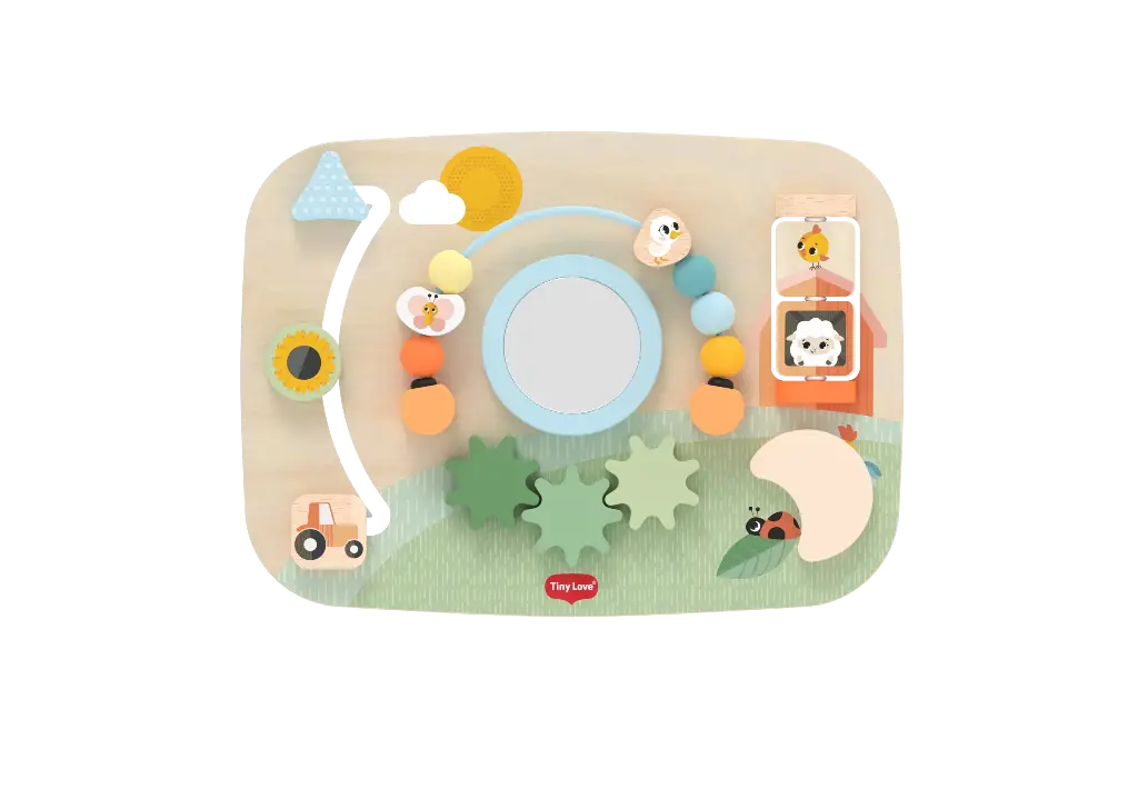 Tiny Love | Activiteitenbord Farmers Funday Busy Board  Boerderijprint