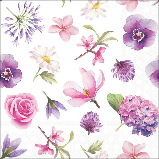 Ambiente | Servetten Flower Heads 3-laags 33x33cm 20-pack