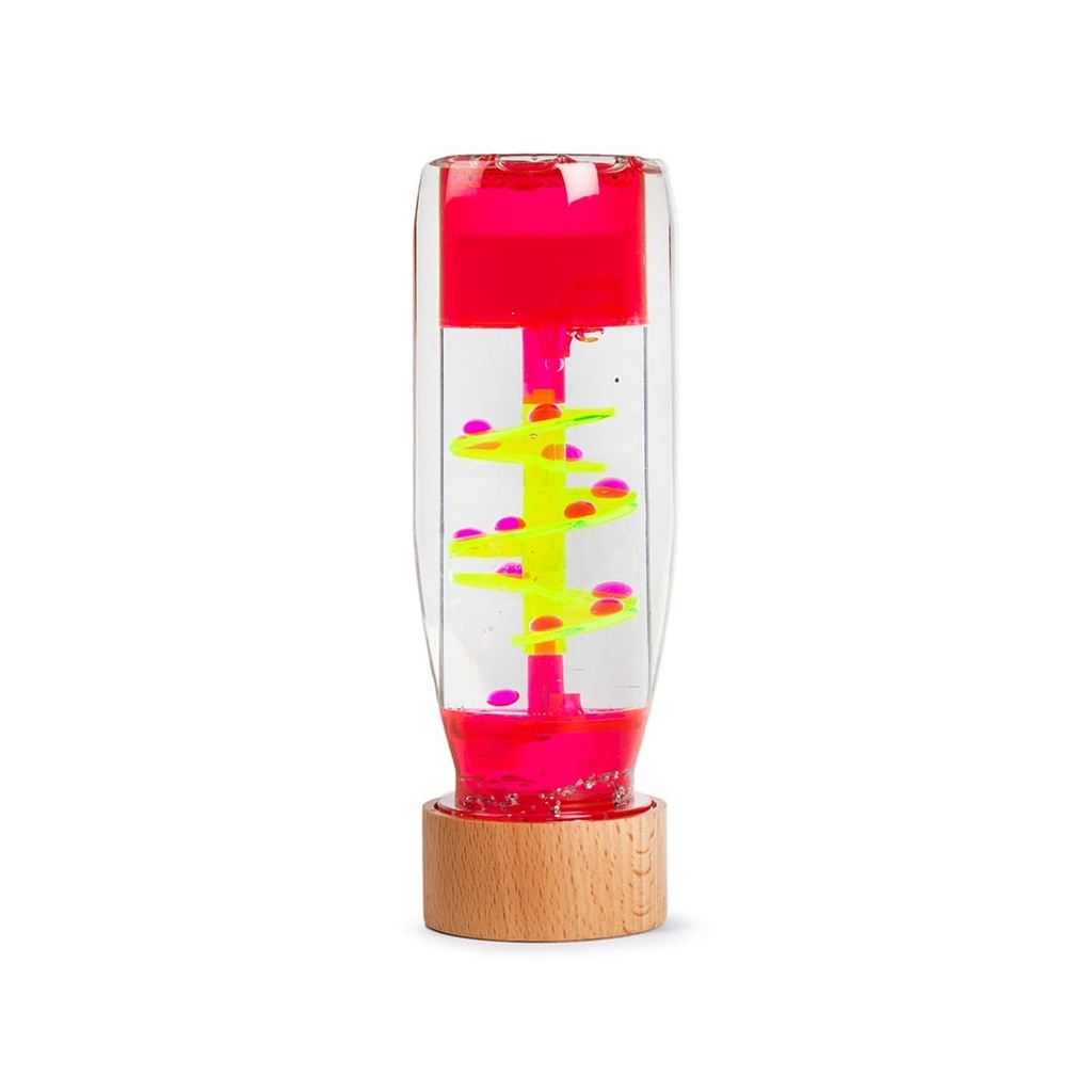 Petit Boum | Sensorisch Speelgoed Fles Spiraal Roze