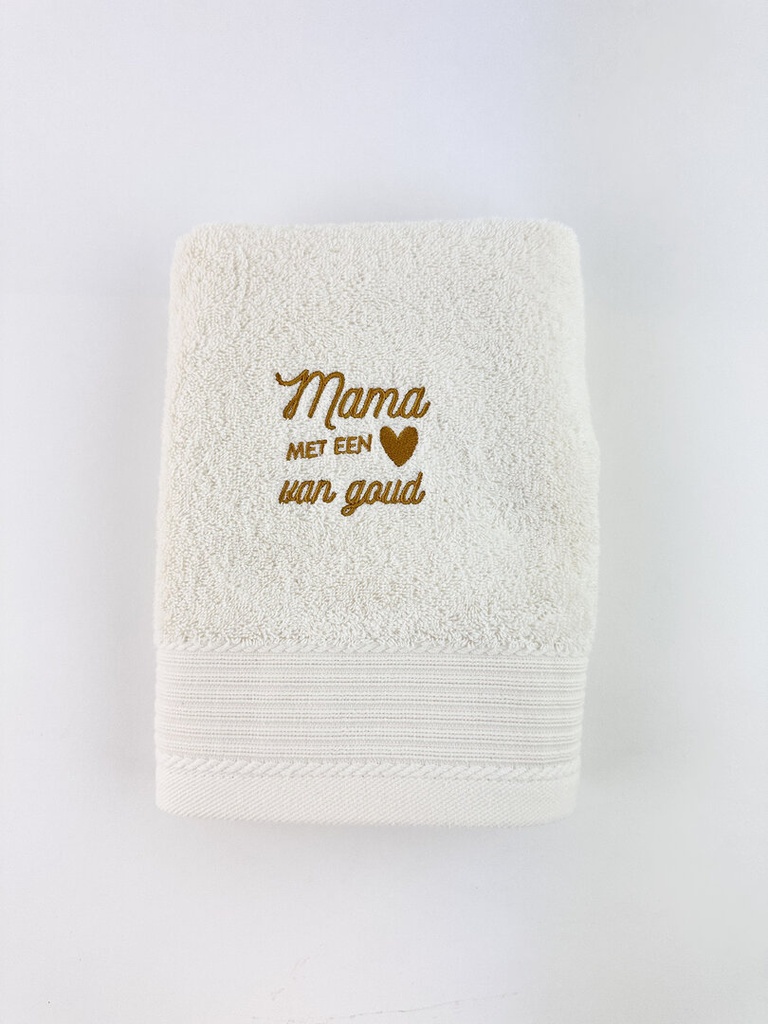 Minimou | Handdoek "Mama met een hart van goud"