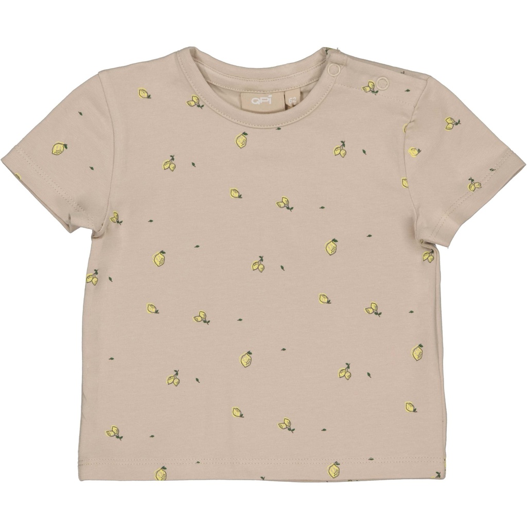 QPI | T-shirt Boys Lars Taupe Sketch