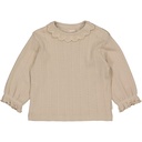 QPI | T-shirt Girls Lilly Longsleeve Taupe