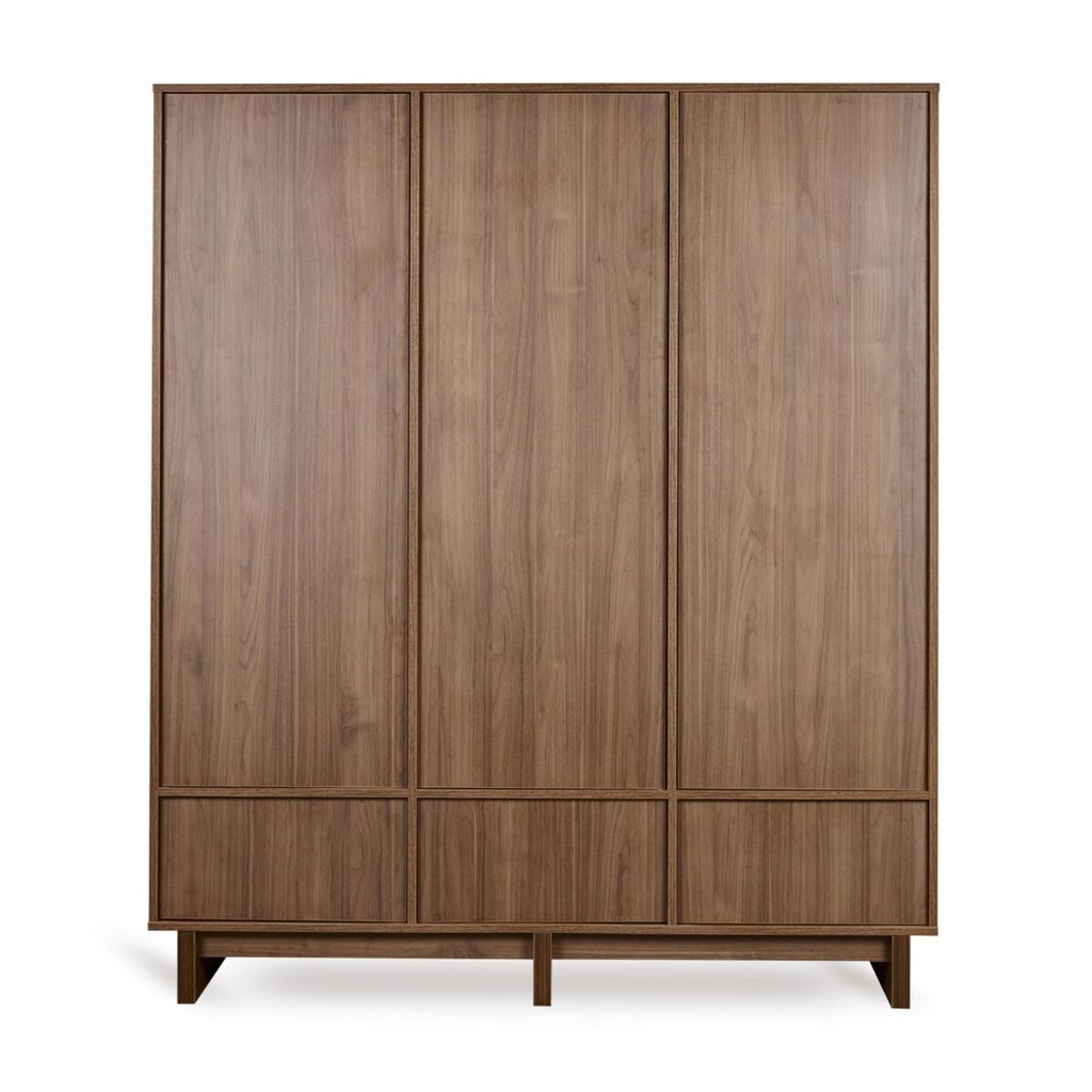 Quax | Kast Kyo 3-deurs Walnut 164,5x58x189cm