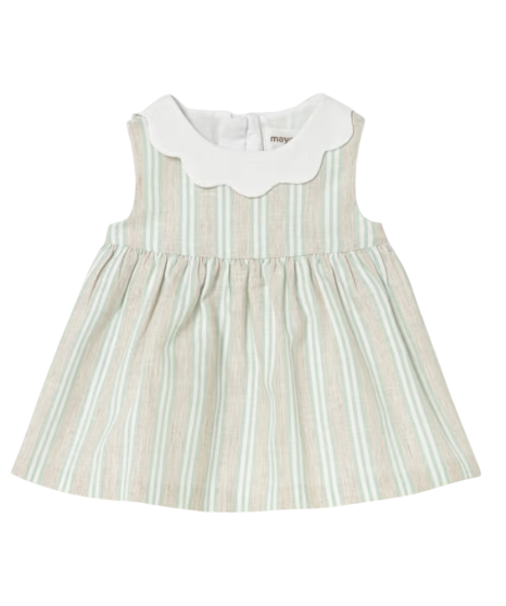 Mayoral | Jurk Girls Layette Stripes Aqua