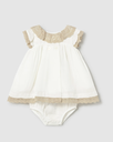 Mayoral | Jurk Girls Layette Cream 2-delig