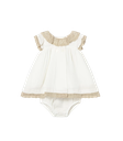 Mayoral | Jurk Girls Layette Cream 2-delig
