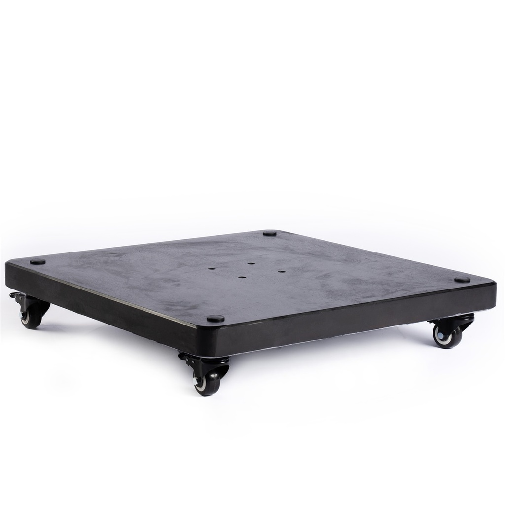 Tierra | Parasolvoet Base Vita Polished Granite met Wieltjes vr Cantilever Parasol Black 90kg 
