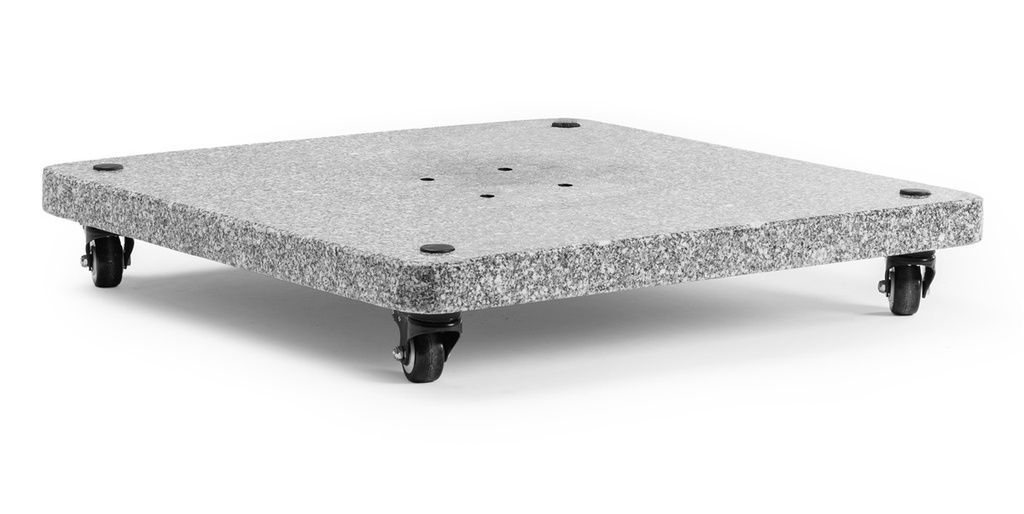 Tierra | Parasolvoet Base Vita Granite Met Wieltjes vr Cantilever Parasol Granite 120 kg