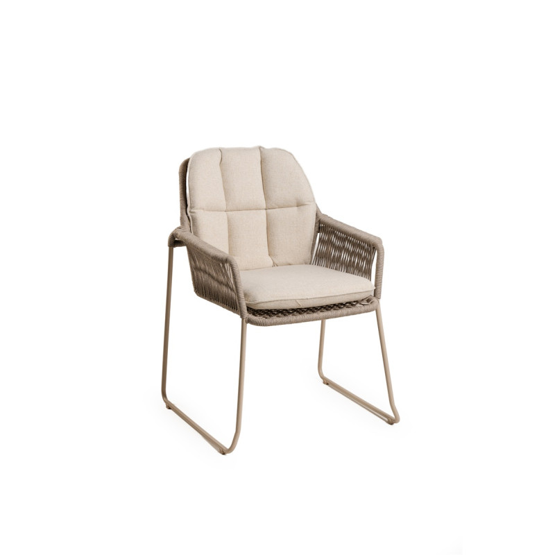 Tierra | Tuinstoel Rivera Dining Stackable Chair Champagne 