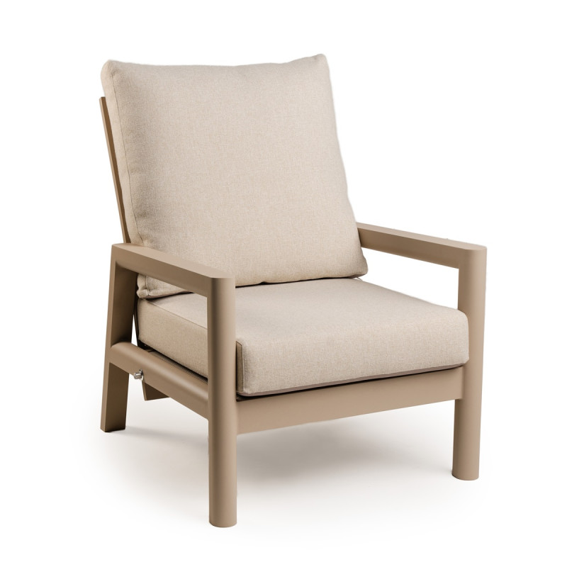 Tierra | Lounge Sevilla Chair Champagne 77x88x88cm