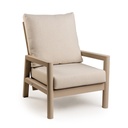 Tierra | Lounge Sevilla Chair Champagne 77x88x88cm