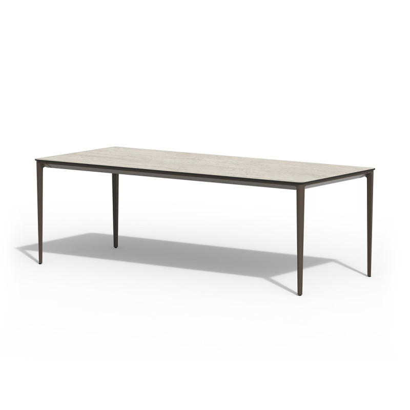 Tierra | Tuintafel Trespa Travertin Elegante Dining Table Chocolat  219x92cm 