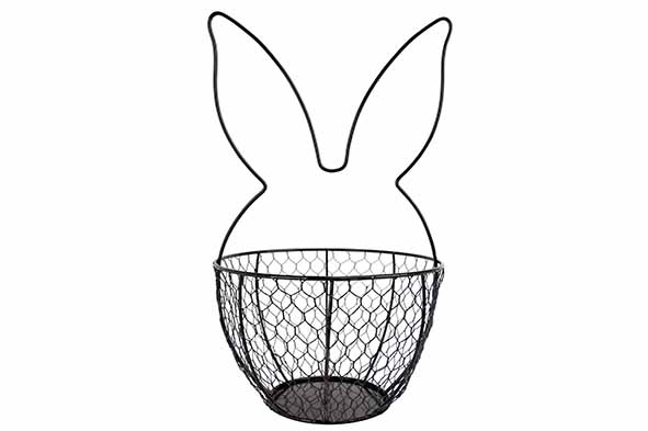 Cosy & Trendy | Mand Rabbit Ears Zwart Ø17,5x29cm