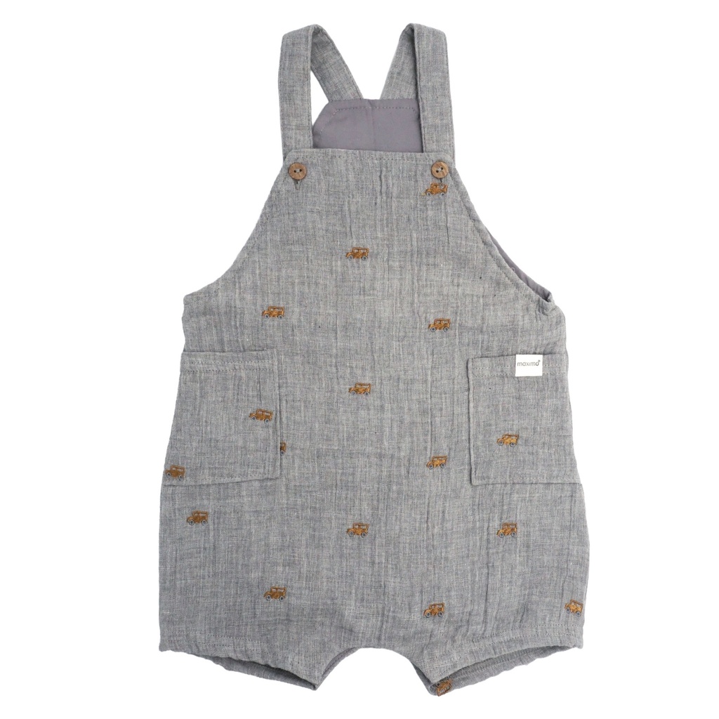 Maximo | Salopette Dungarees Graumeliert-Auto 