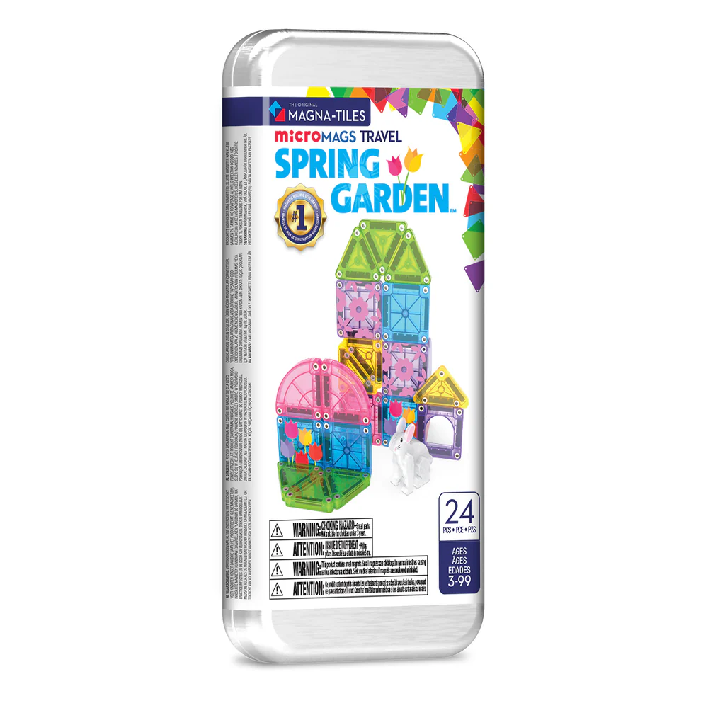 Magna-Tiles | Magnetische Blokken Travel Set Micro Mags Spring Garden 24pcs