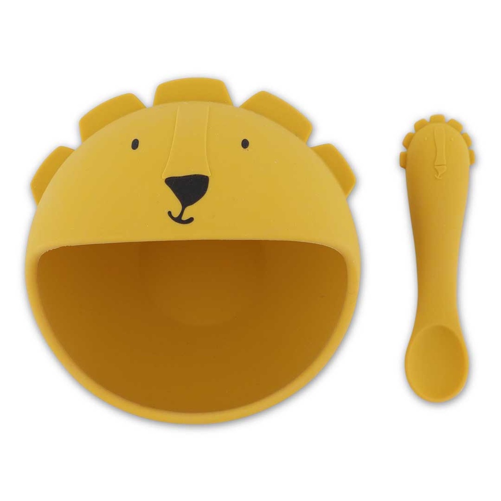 Trixie | Eetset Mr Lion Baby's Eerste Eetset Geel 