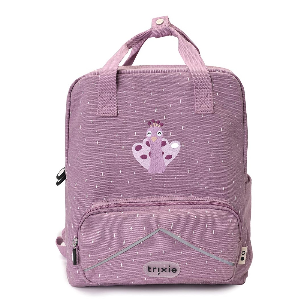 Trixie | Rugzak Groot Mrs Peacock Paars 11l 34x27x12cm  