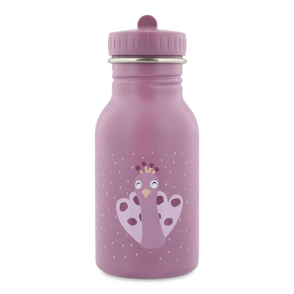 Trixie | Drinkfles Mrs. Peacock RVS Paars 350ml