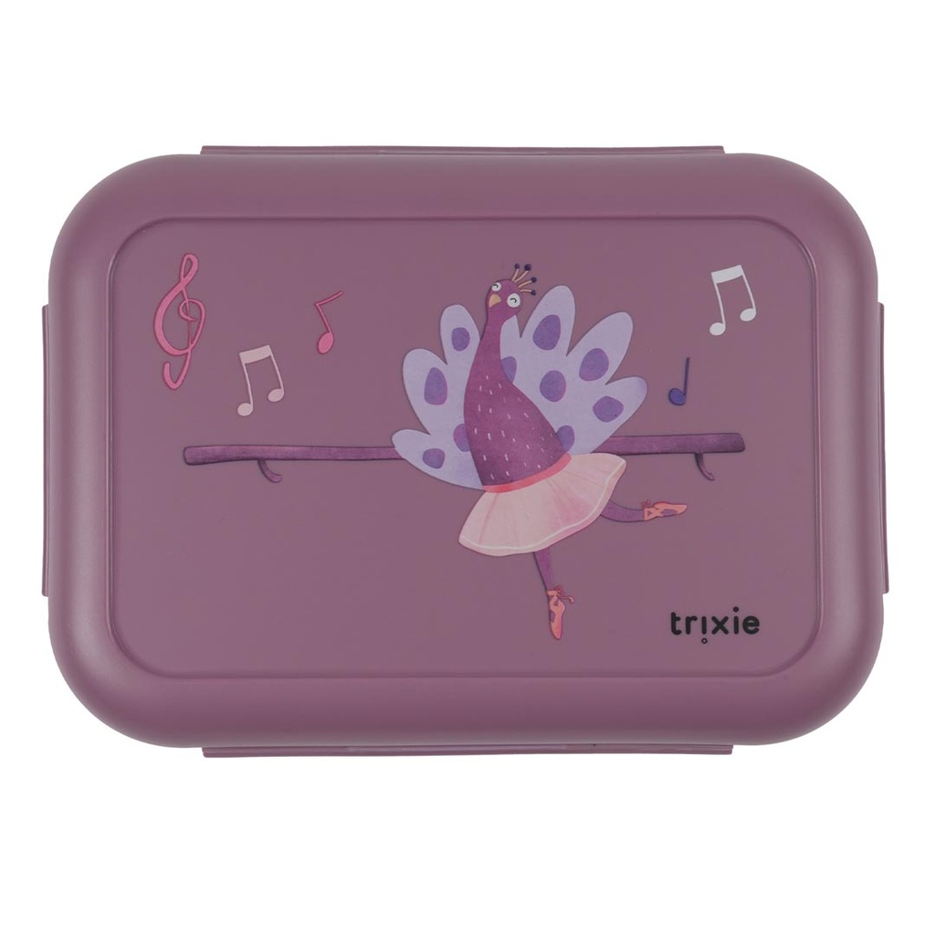 Trixie | Brooddoos Mrs Peacock Ballerina Paars 13x18x7cm