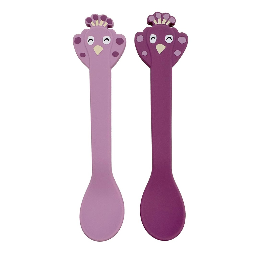 Trixie | Lepel Mrs. Peacock Siliconen Paars 2-pack