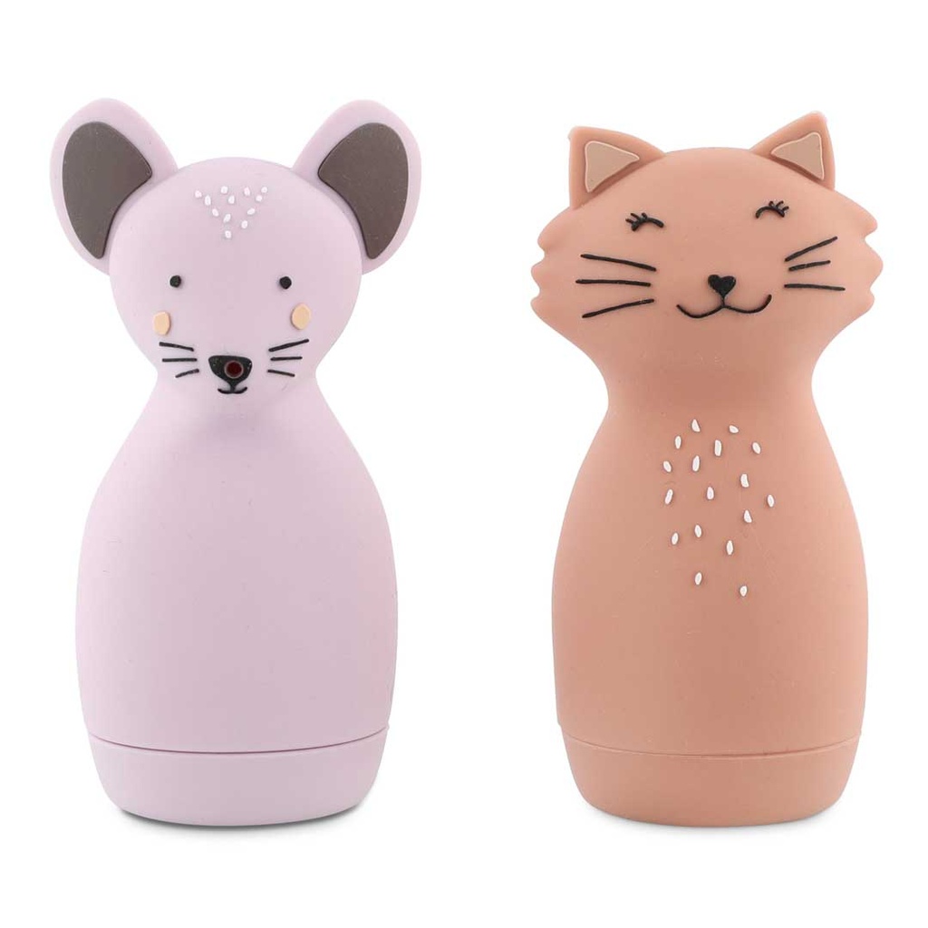 Trixie | Badspeelgoed Mrs. Cat & Mrs. Mouse Sproeiende Dieren 2-delig
