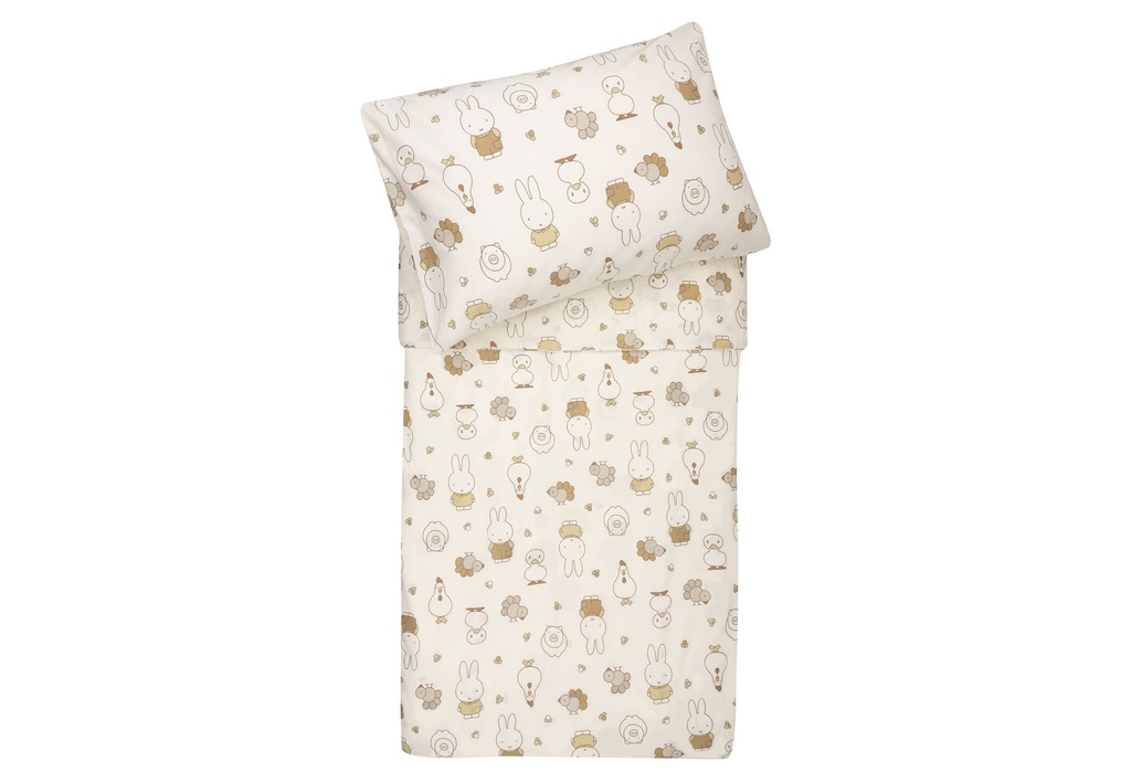 Jollein | Donsovertrek Miffy Family Farm met Sloop 100x140cm