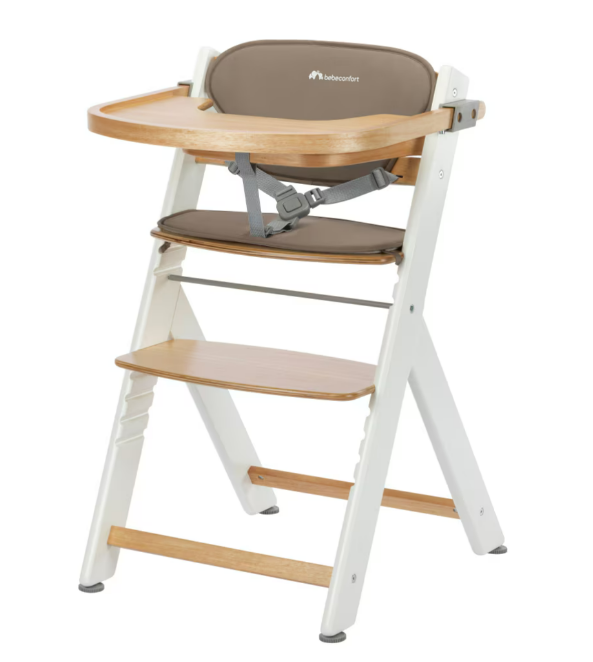 Bebeconfort | Eetstoel Timba2 met Stoelkussen Light Wood/Beige