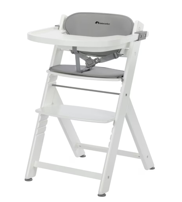 Bebeconfort | Eetstoel Timba2 met Stoelkussen White/Grey