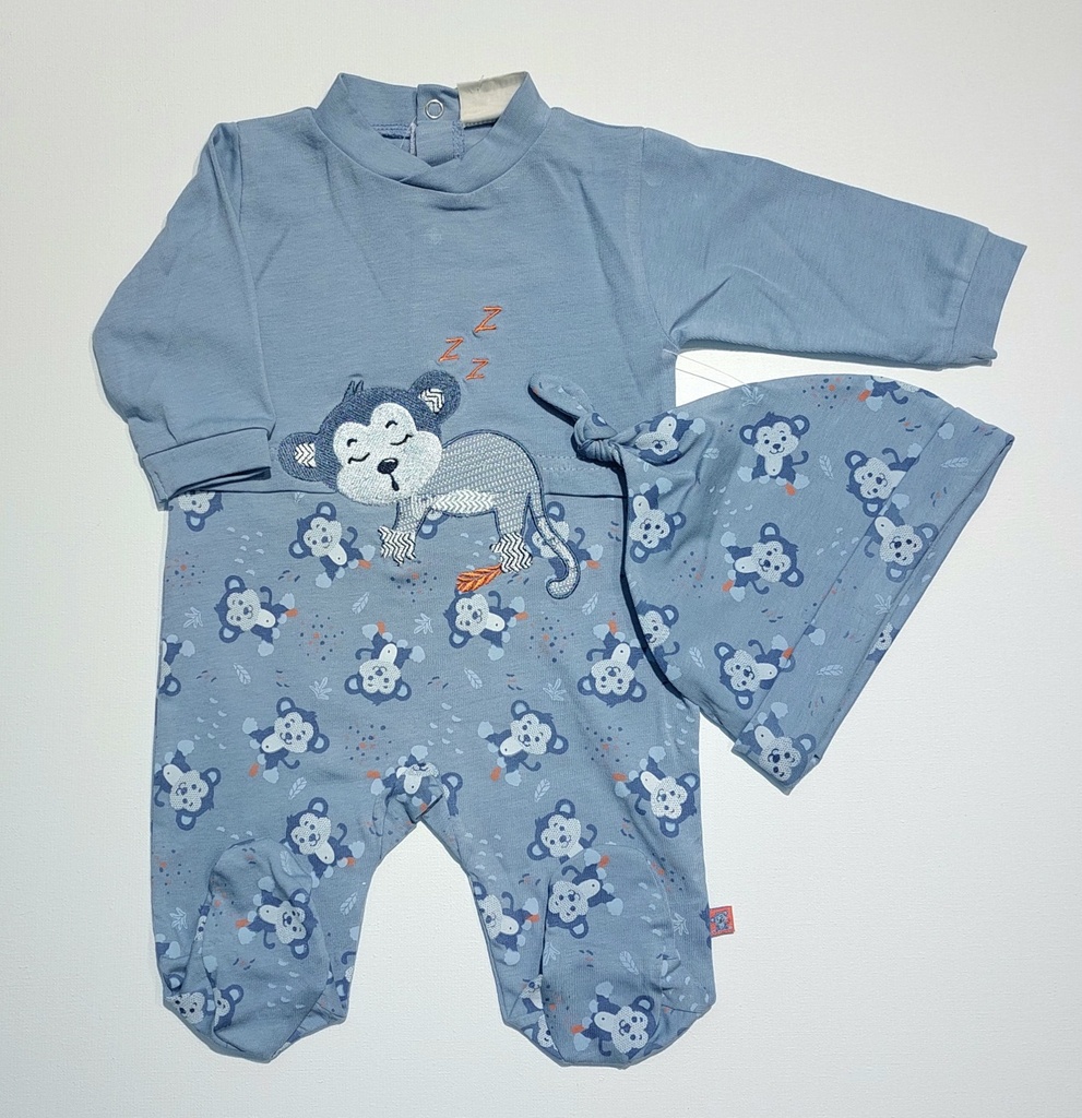 Picco Mini | Pyjama Aap AOP Blauw
