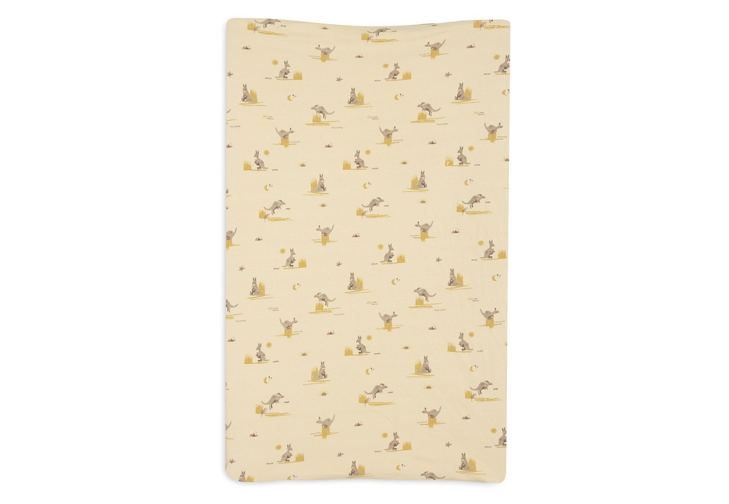 Jollein | Waskussenhoes Kangaroots Jersey Geel 50x70cm